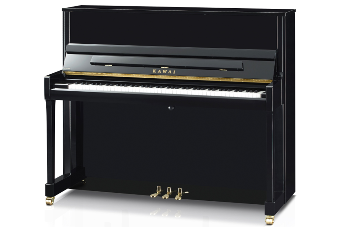 Kawai K300 Professional Upright Piano in polished ebony