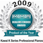 2009 Musical Merchandise Review (MRR) Magazine Dealers' Choice Product of the Year award badge